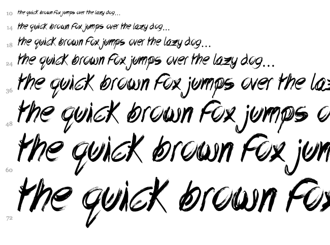 Lovely Excuse font waterfall